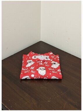 Polyester Spandex Golf Polo Shirt Short Sleeve Christmas Santa Claus